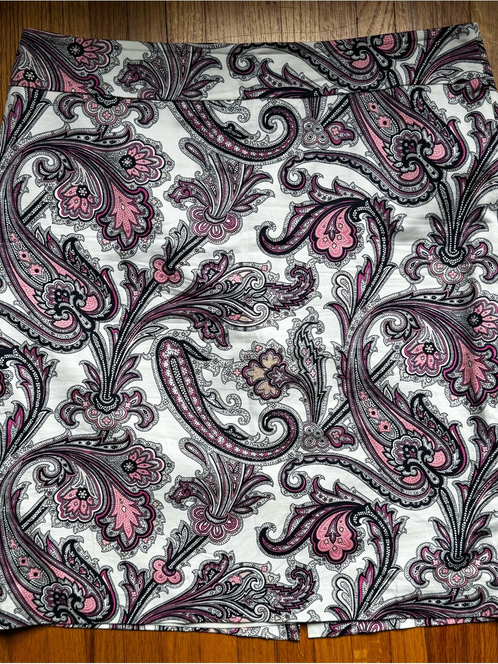Ann Taylor Paisley Pencil Skirt